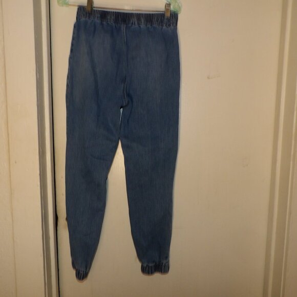 Love Revival Pull On Denim Joggers Sz L - Picture 4 of 5